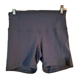 Elevated Mindset Womens Biker Shorts Blue Gray Medium Fitness